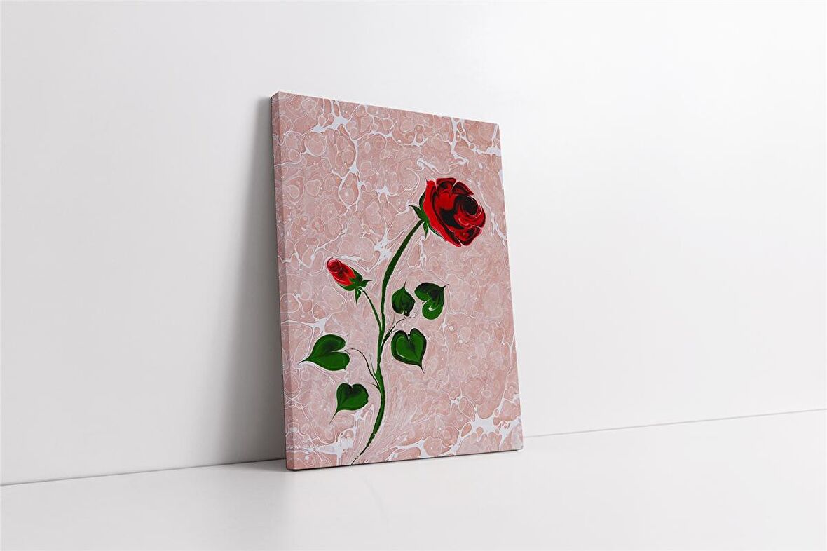 Kırmızı Gül Kanvas Tablo