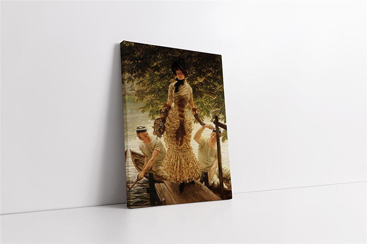 Thames Nehri Kıyısında James Tissot Kanvas Tablo