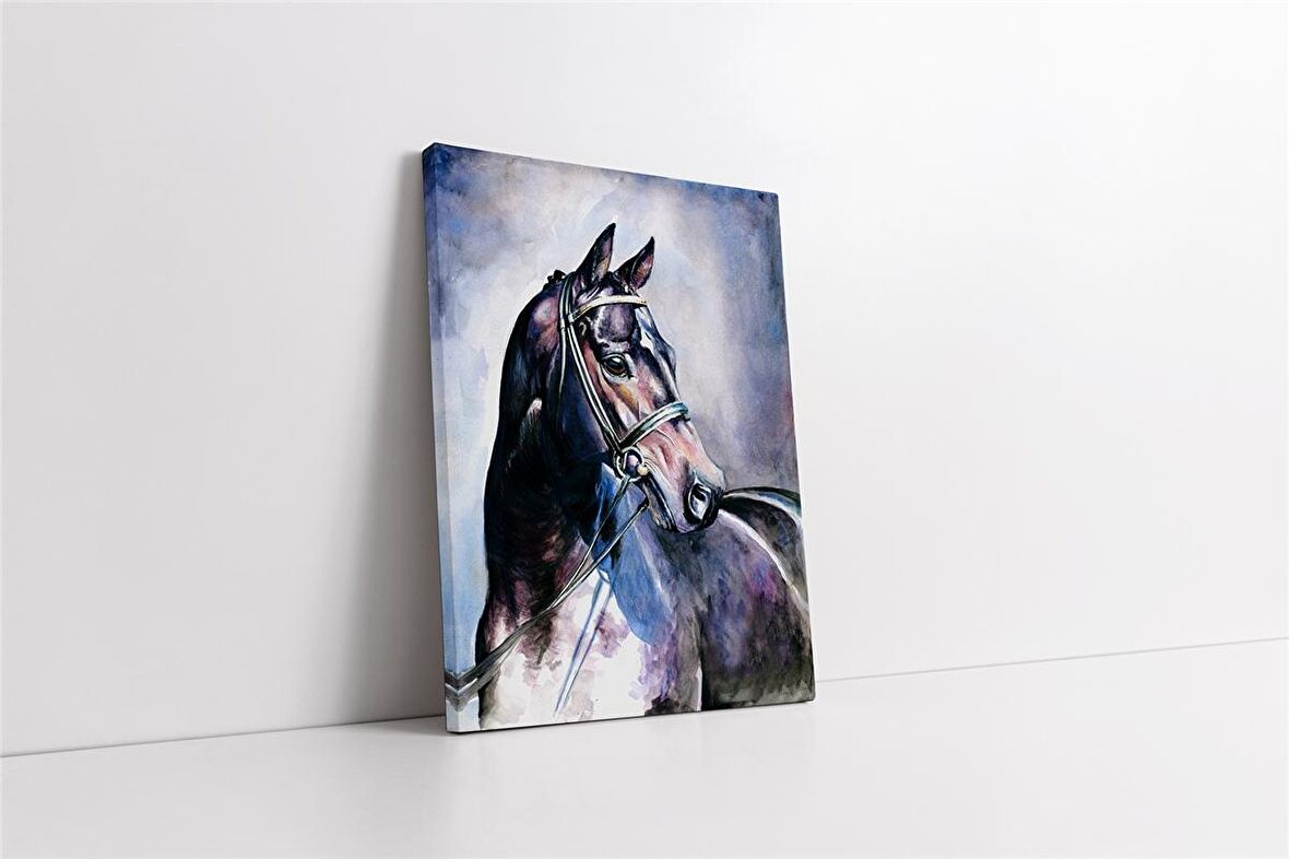 Soyut At Kanvas Tablo