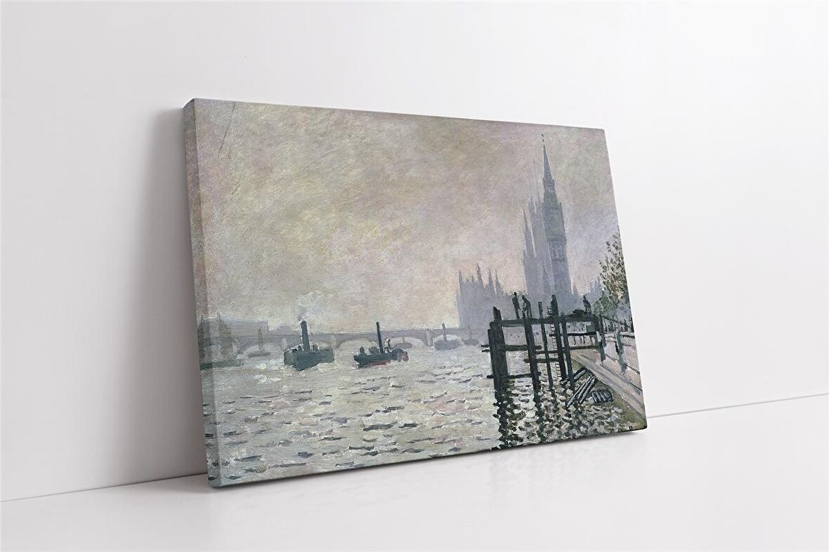 The Thames Below Westminster Kanvas Tablo