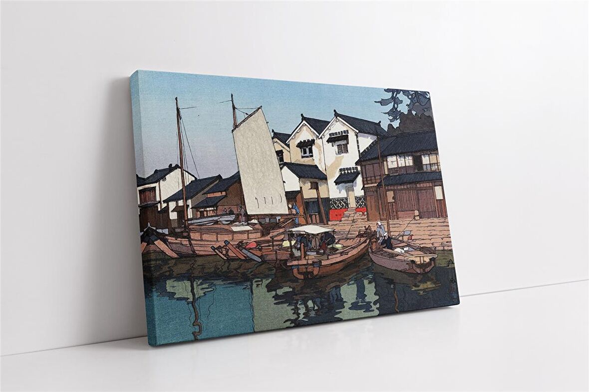 Deniz Kenarı Japon Sanatı Kanvas Tablo