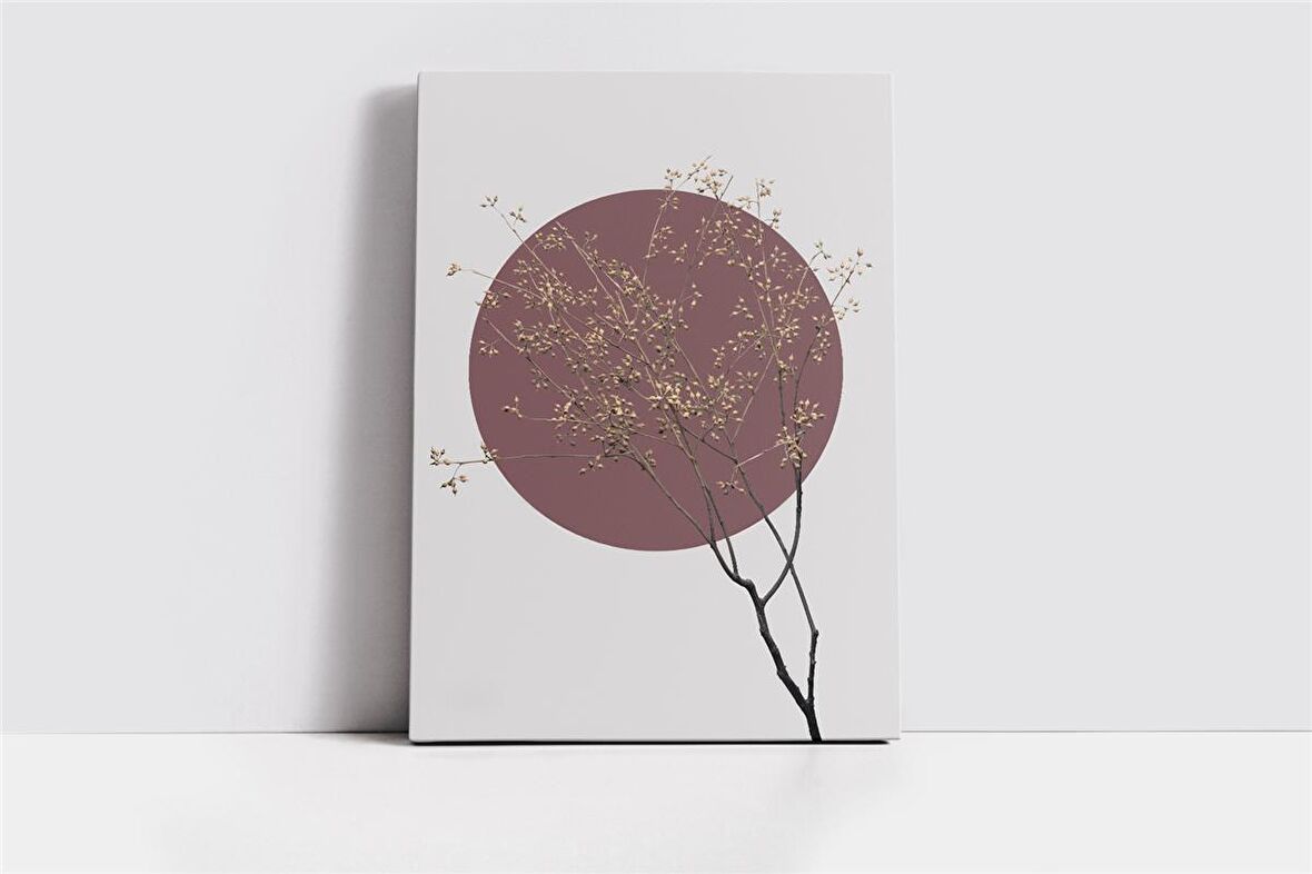 Kurutulmuş Çiçek Kanvas Tablo