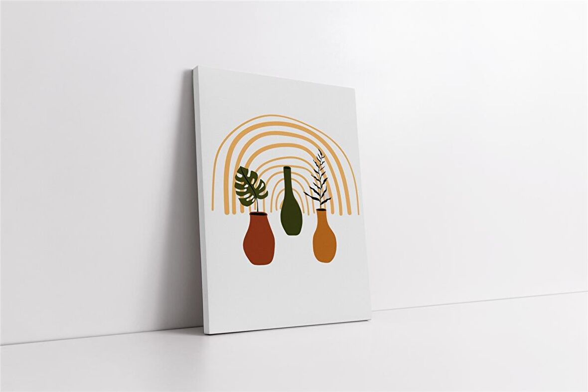 Line Art Objeler Kanvas Tablo