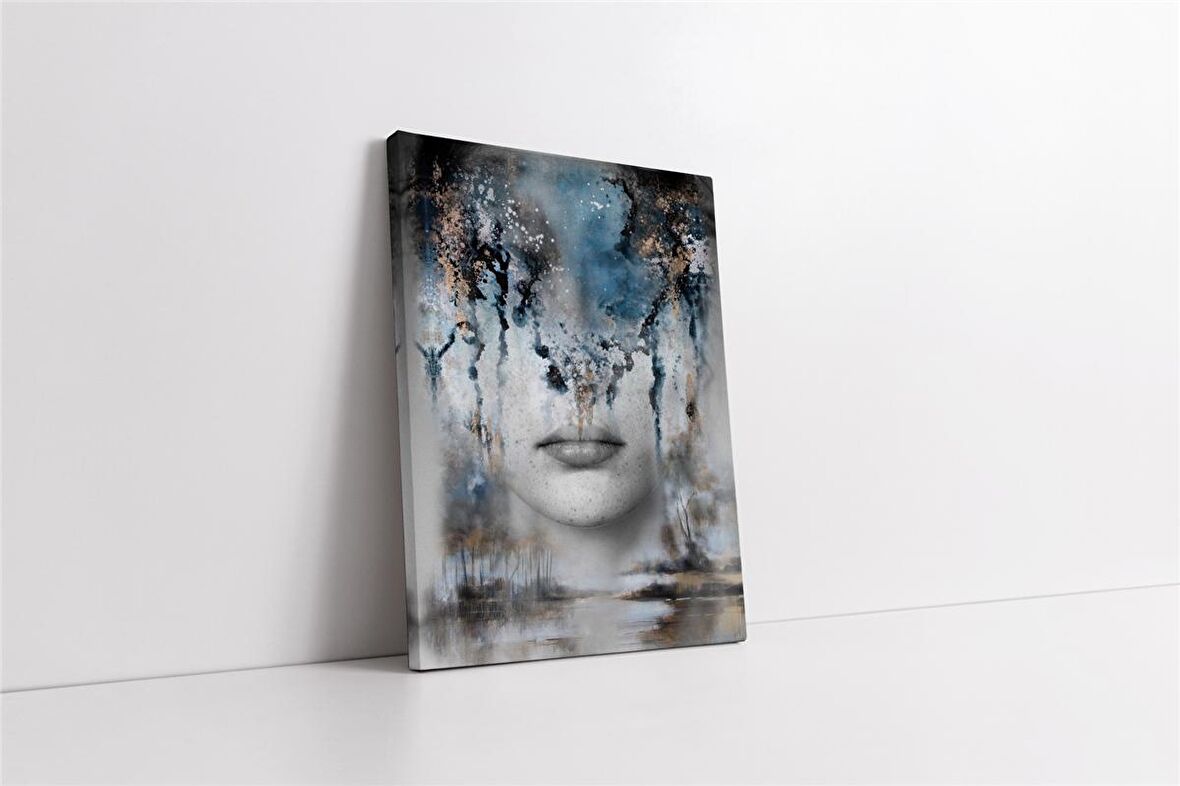 Soyut Yüz Manipülasyon Kanvas Tablo