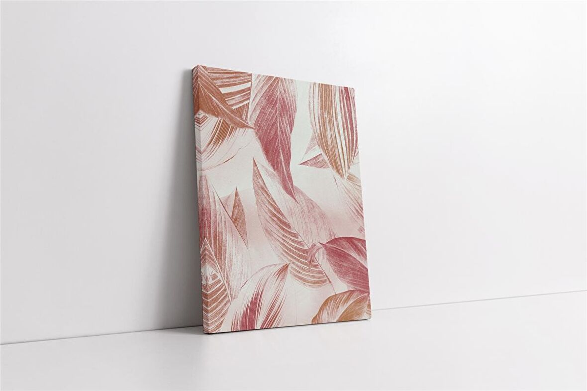 Yapraklar Desen II Kanvas Tablo