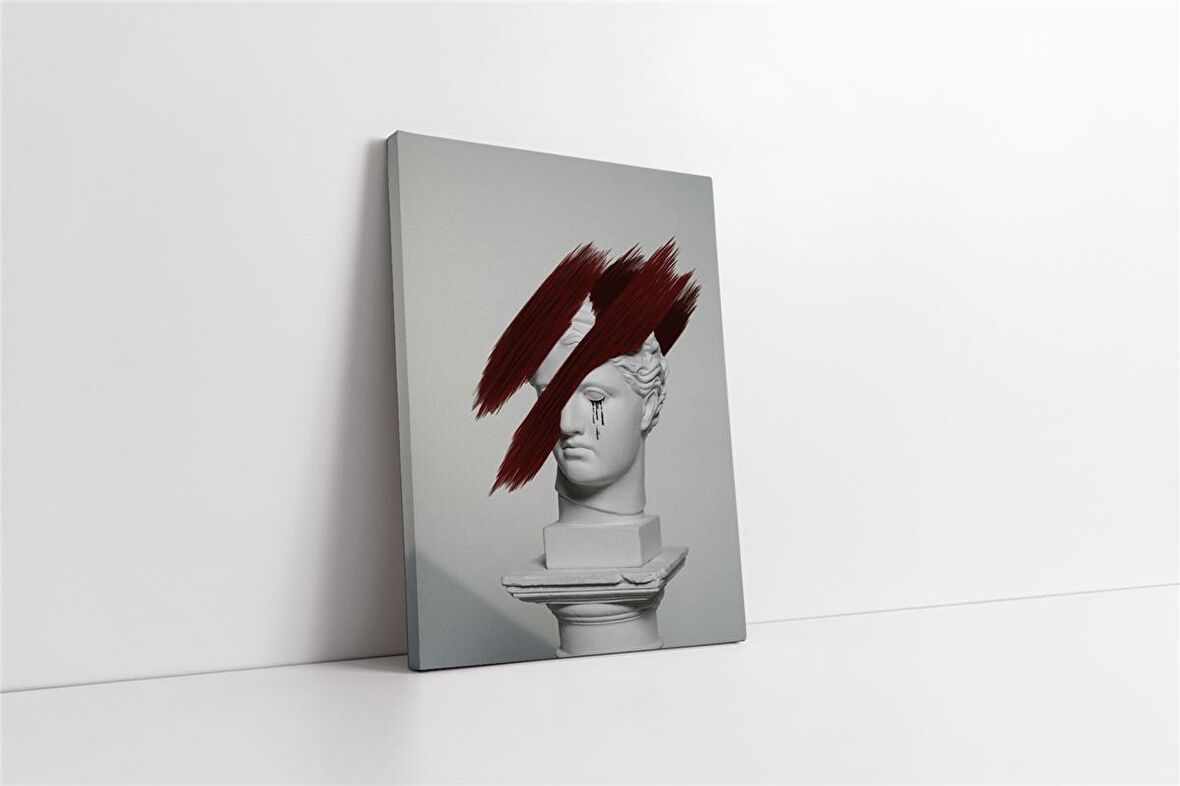 Ağlayan Büst Kanvas Tablo