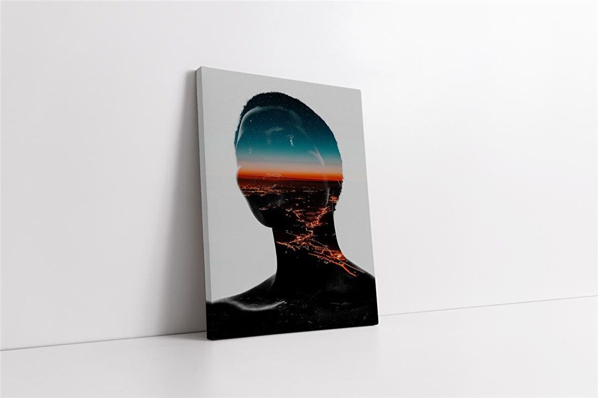 Kadın ve Şehir Kanvas Tablo