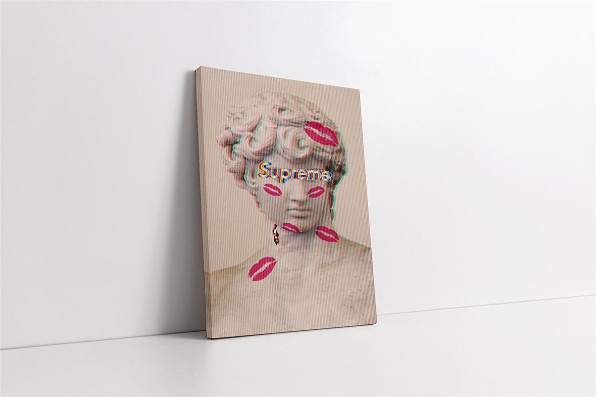 Helen Heykel Glitch Kanvas Tablo