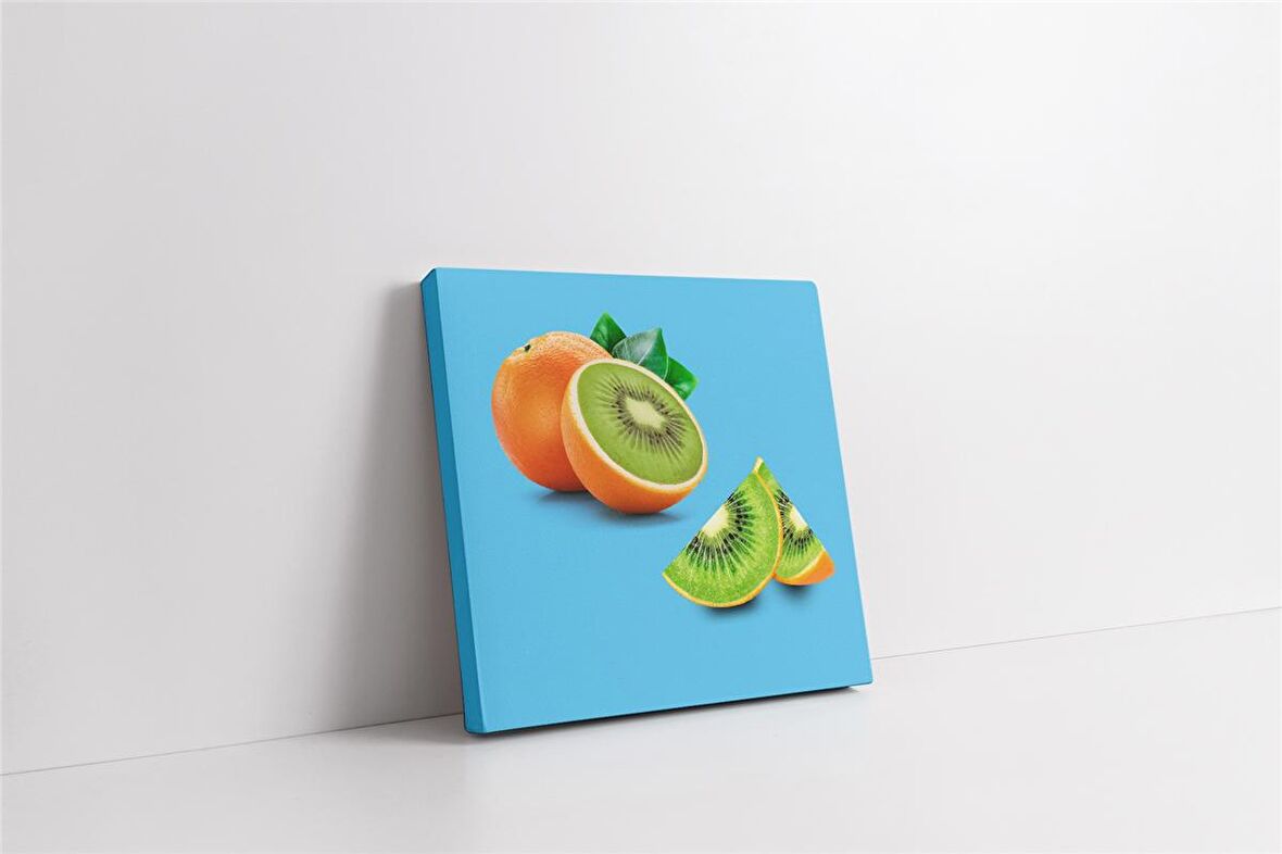 Portakal Kivi Manipülasyon Kanvas Tablo