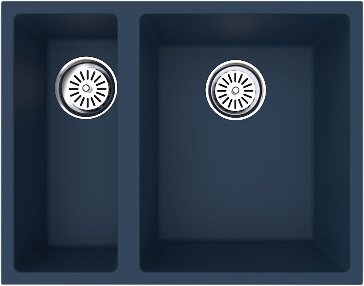 Gradde Antrasıt 1.5 Goz Granıt Evye 44x56 Cm Gr5615