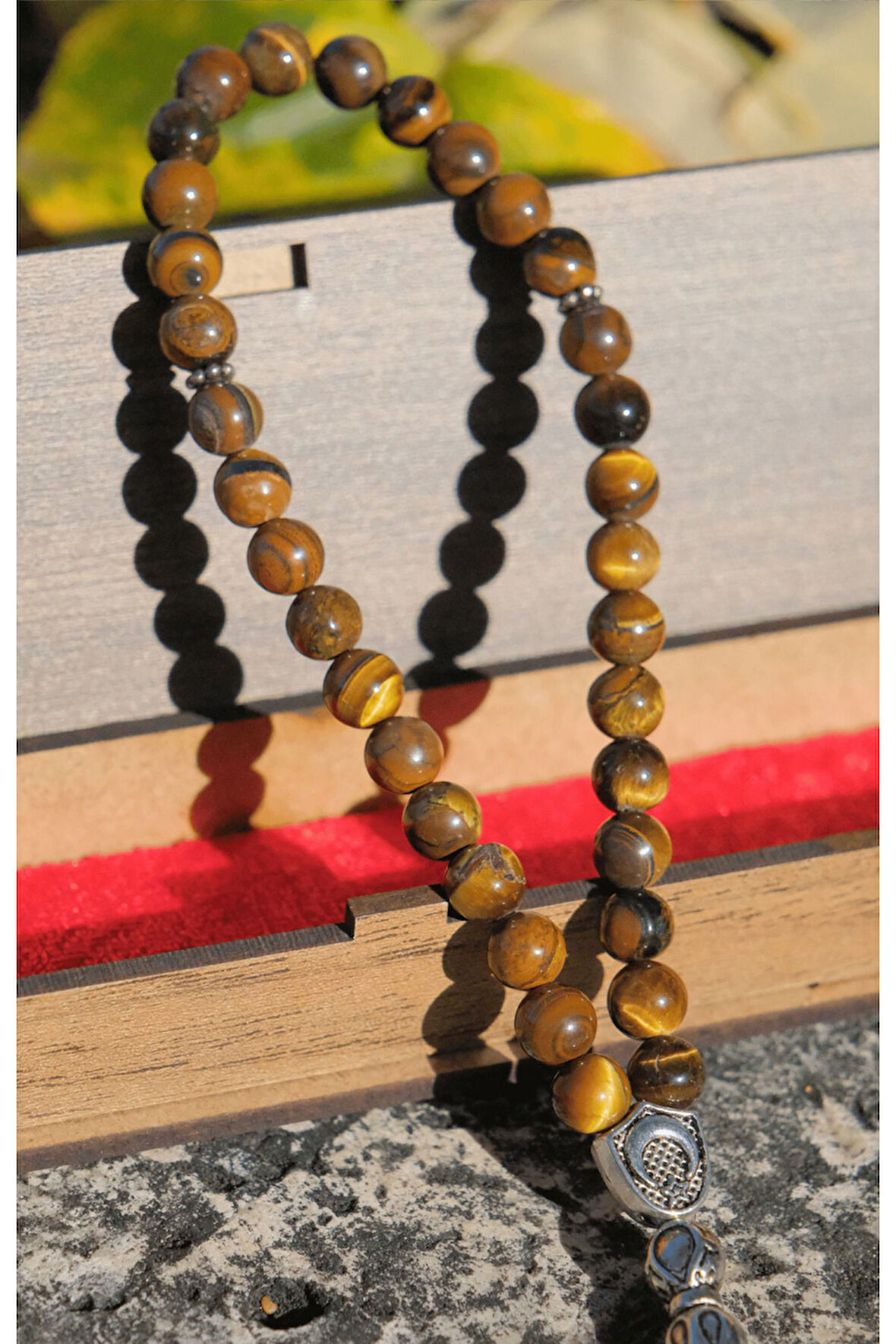 Doğal Taş Renkli Tesbih