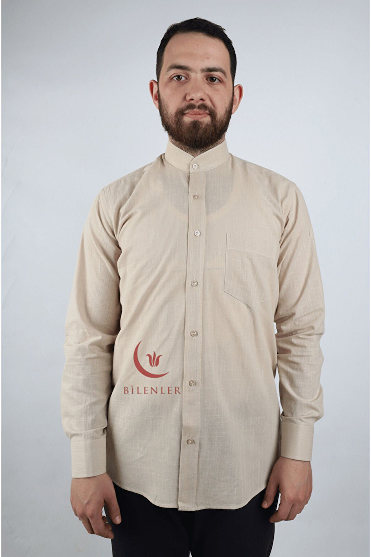 Erkek Battal Keten Gömlek