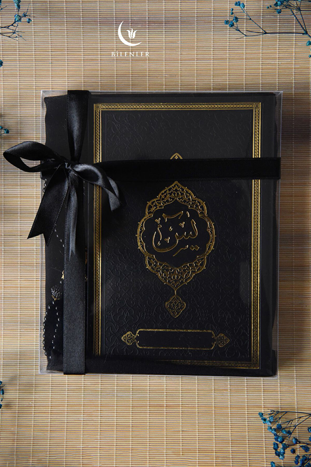 Termo Deri Yasin Kitabı Eşarp ve İnci Tesbih Mevlüt Seti 1 Adet