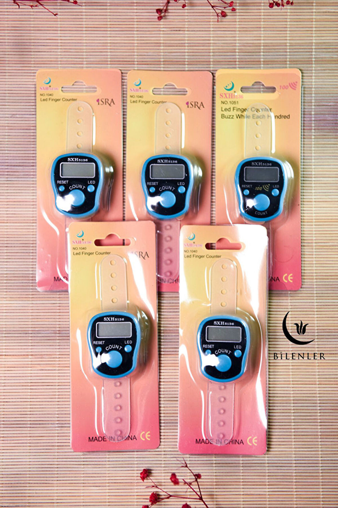 Led Işıklı Zikirmatik 5 Adet