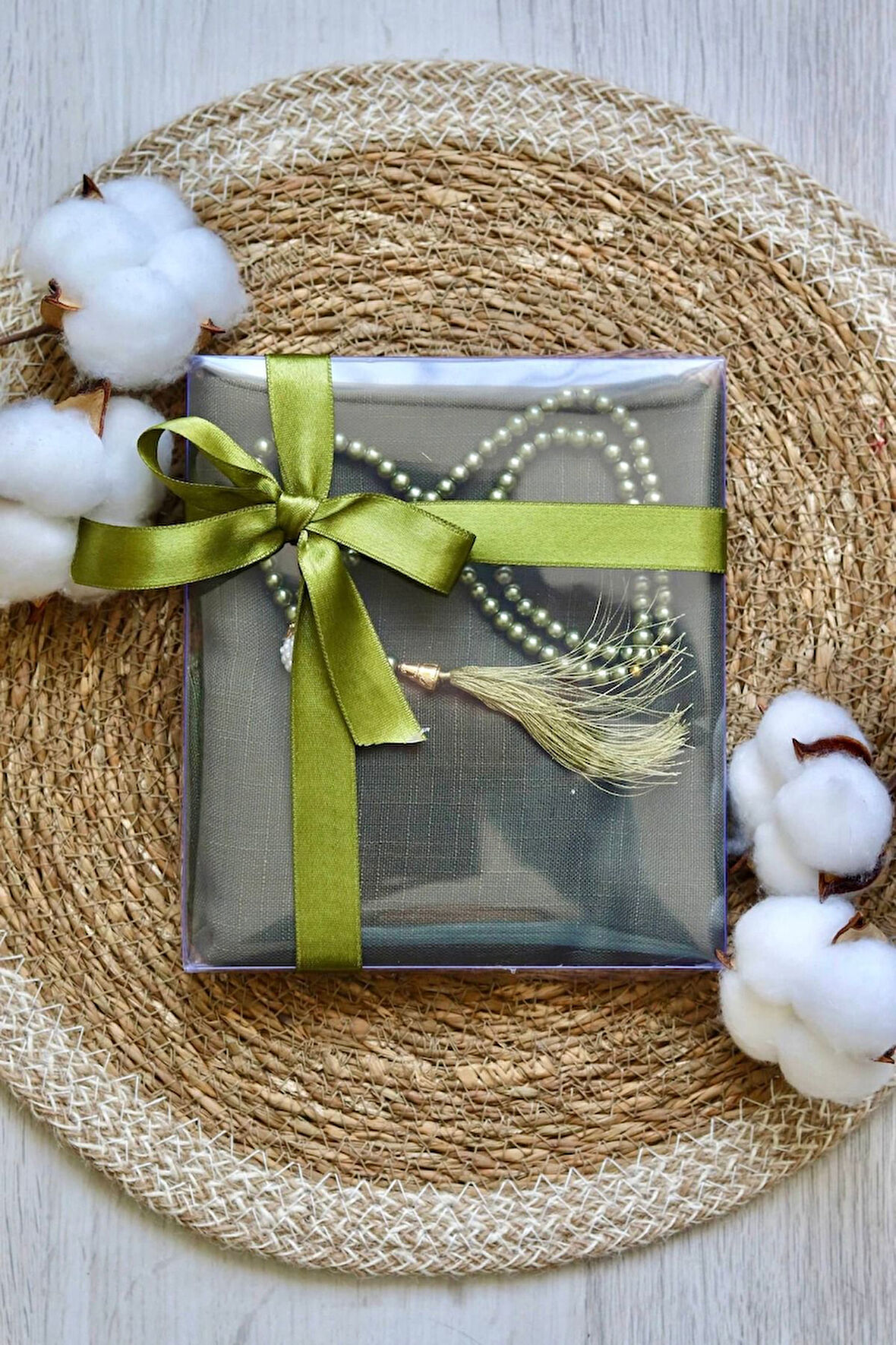 Mevlüt Eşarp İnci Tesbih Hediyelik Set 1 Adet