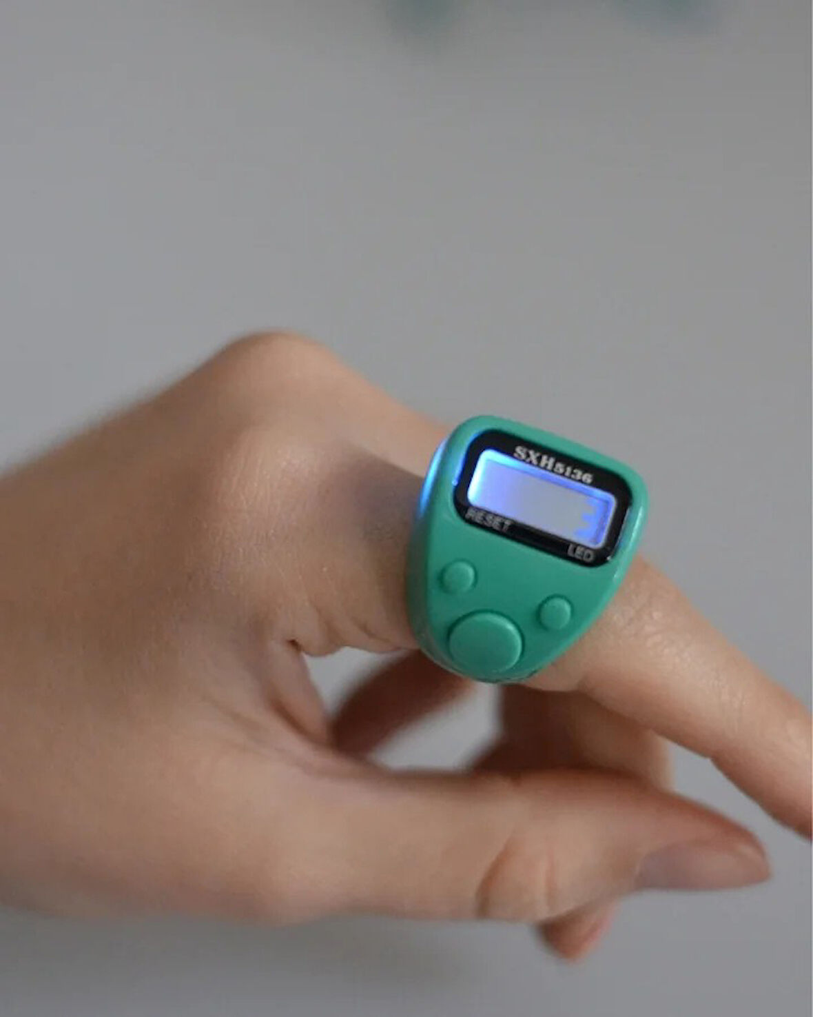 Mini Işıklı Zikirmatik Yeşil