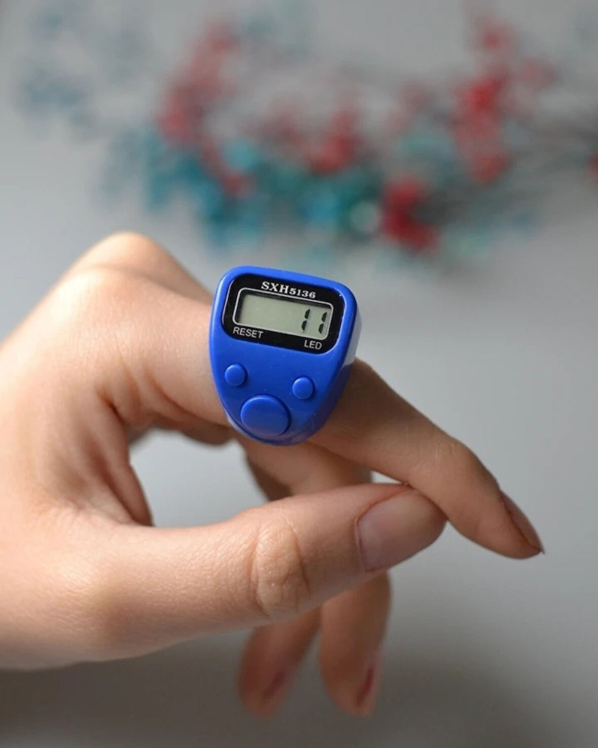 Mini Işıklı Zikirmatik Mavi