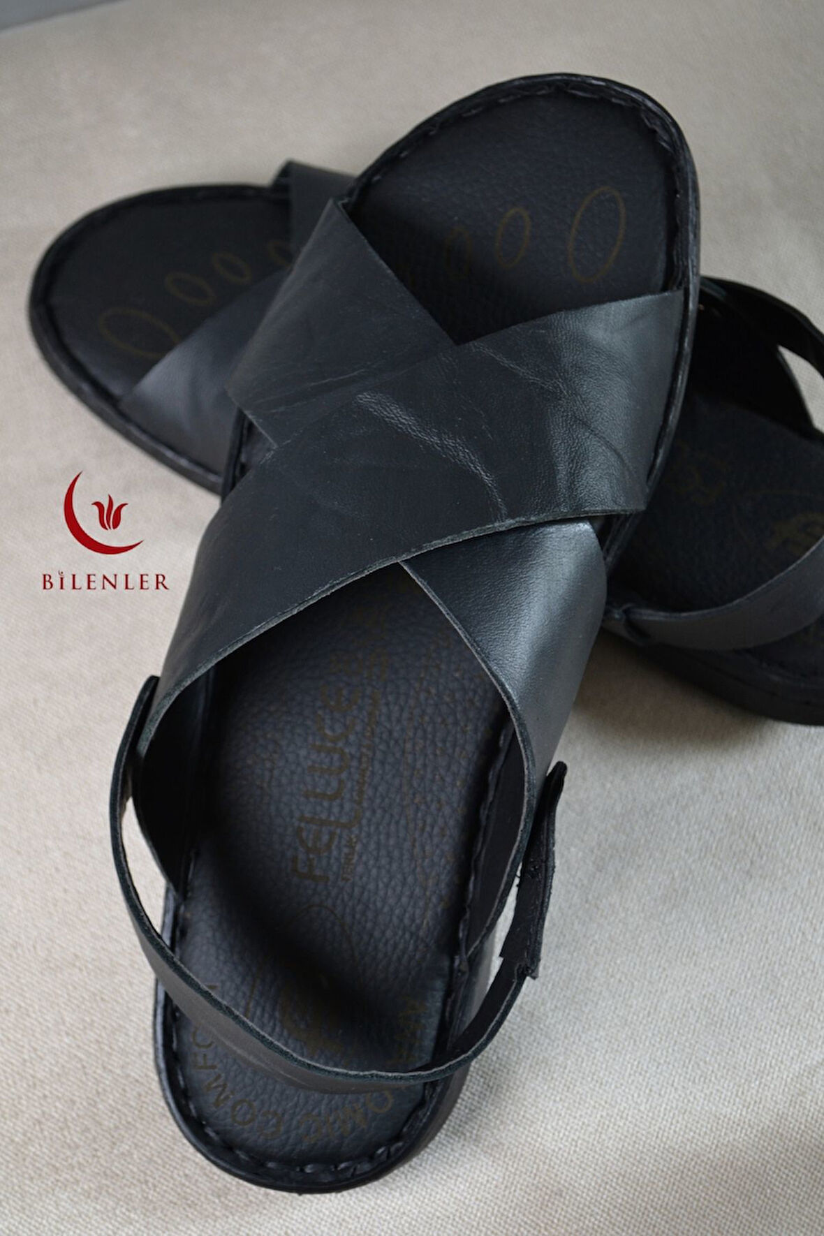 Erkek Çapraz Model Yumuşak Taban Sandalet&Terlik Hac, Umre ve Günlük Kullanıma Uygun