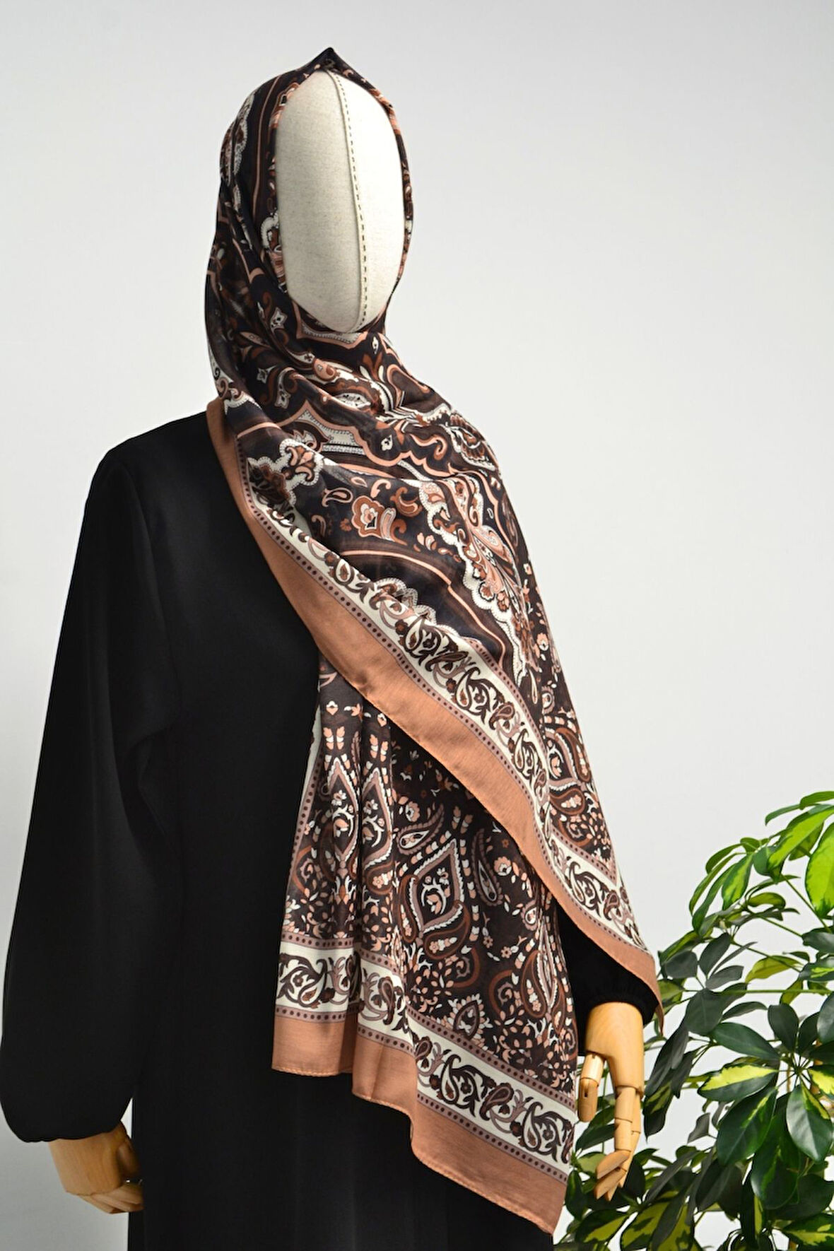 Etnik Desenli Pamuklu Şal – 70x190 cm