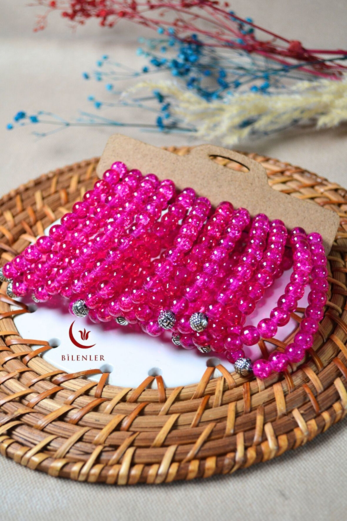 Canlı Renkli Cam Boncuk Bileklik 12 Adet – Her Bileğe Uyumlu, Şık ve Zarif Aksesuar