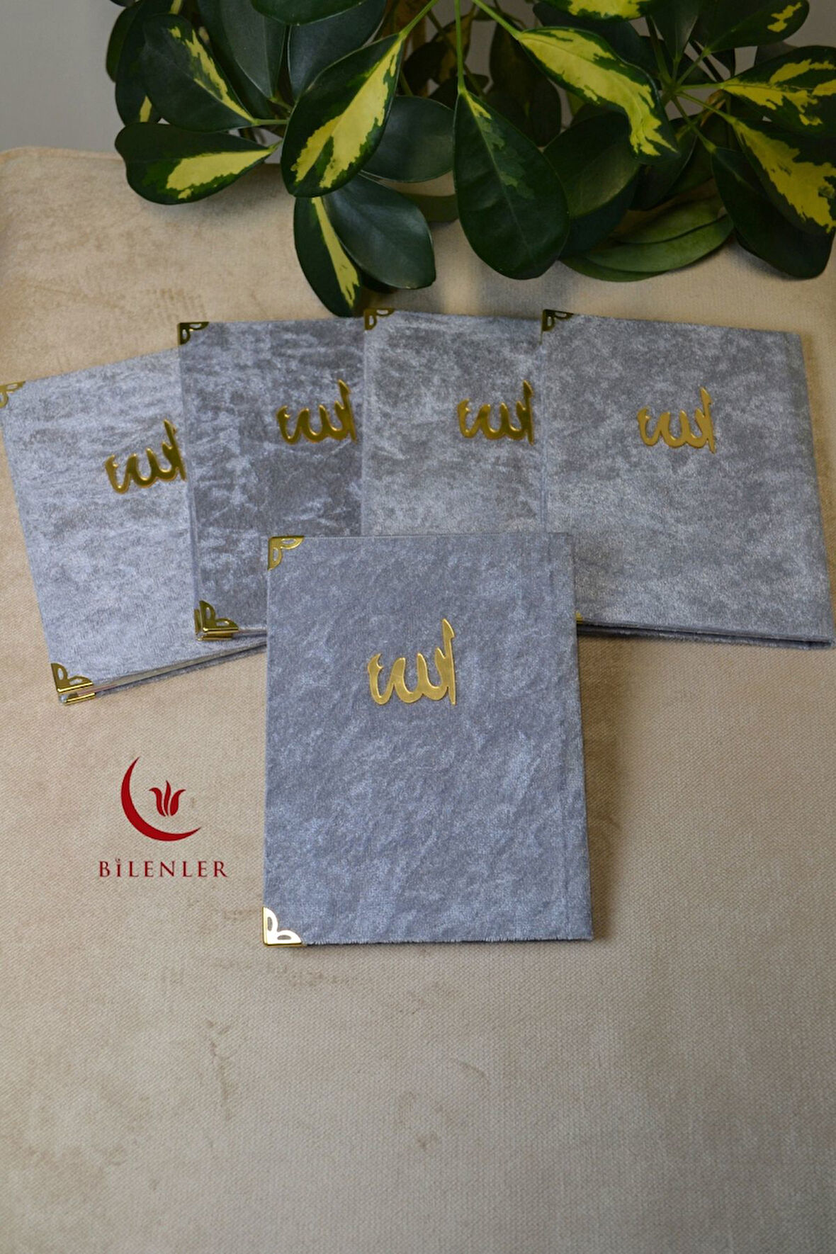 Kadife Kapaklı Allah Lafızlı 20 Adet Ekonomik Yasin Kitabı - 12x17 cm, 80 Sayfa