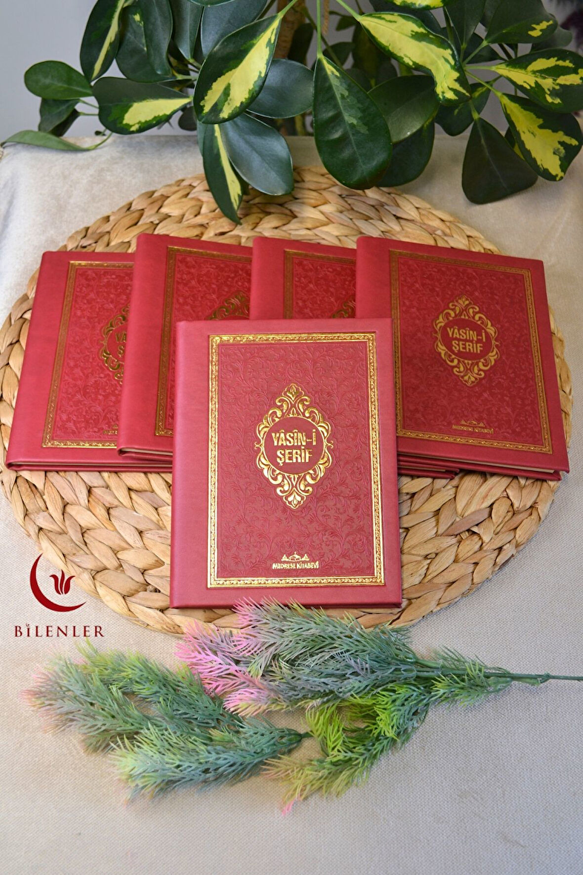 Yasin Kitabı Termoderi Kaplı-Arapça Türkçe Okunuşlu ve Mealli–Mevlid ve Bebek Hediyeliğii (10 Adet)