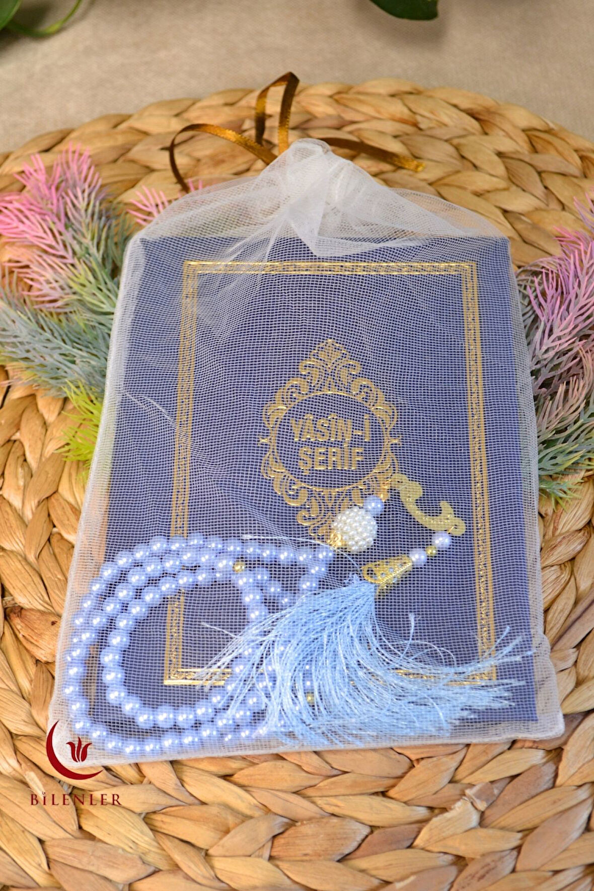 Yasin Tül Kese Termoderi Kaplı-Arapça Türkçe Okunuşlu ve Mealli–Mevlid ve Bebek Hediyeliğii (1 Adet)