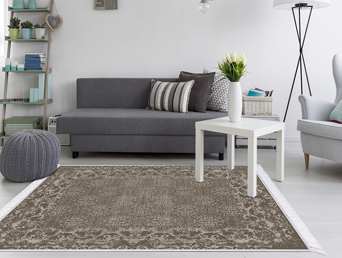 Dekoreko İnci Halı Dijital Saçaklı 2056 Desen 1