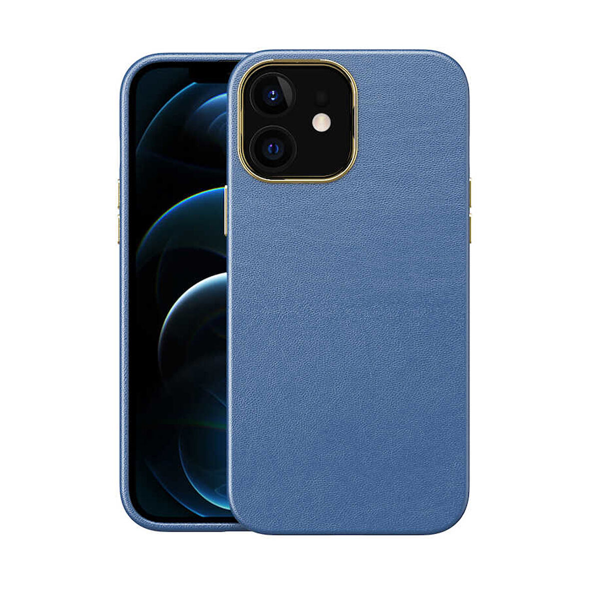 Apple iPhone 12 Kılıf Zore Natura Suni Deri Kılıf