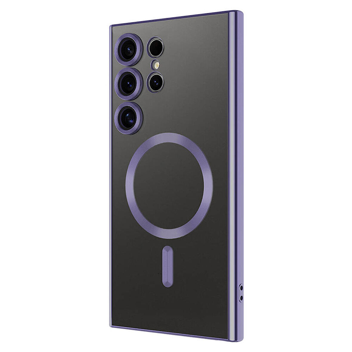 Galaxy S24 Ultra Kılıf Kamera Korumalı Magsafe Parlak Luxury