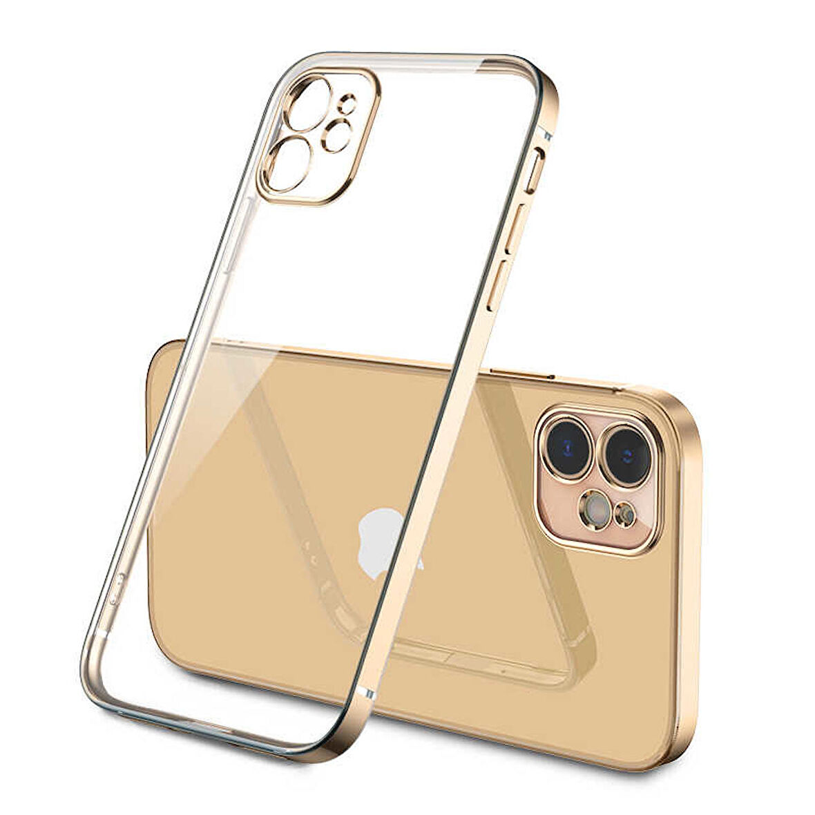 Apple iPhone 12 Kılıf Zore Gbox Renkli Kenar Kılıf
