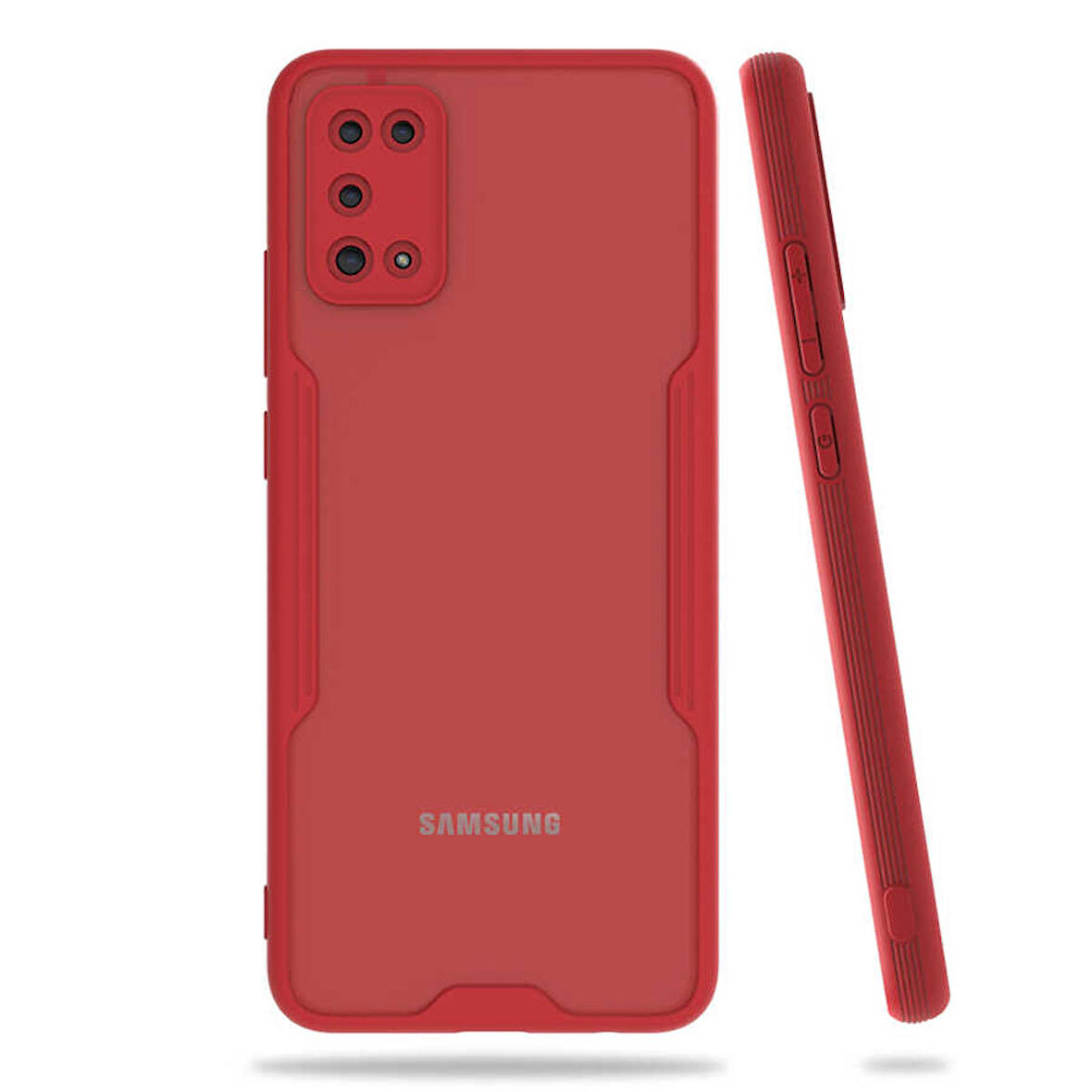 Galaxy A02S Kılıf Zore Parfe Kenarları Pastel Renk Silikon Kılıf