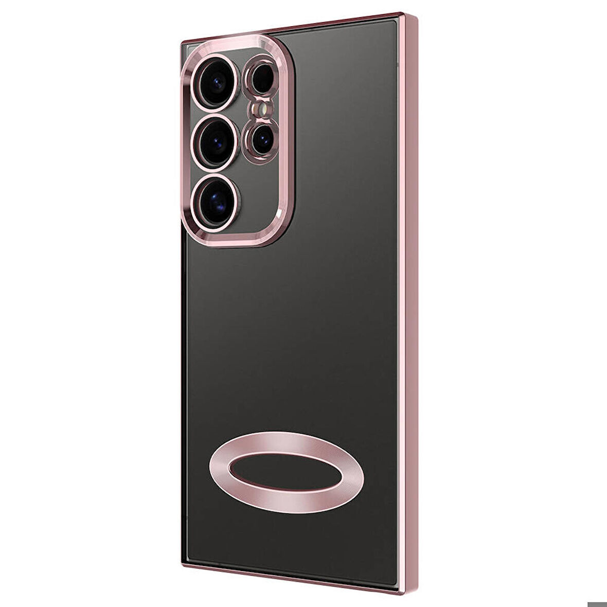 Galaxy S24 Ultra Kılıf Kamera Korumalı Logo Gösteren Omega Kılıf