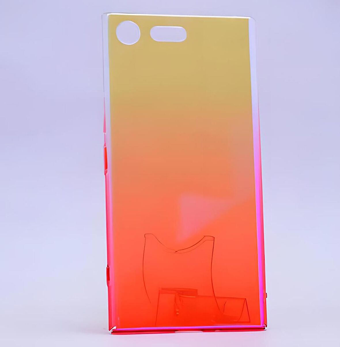 Sony Xperia XZ Premium Kılıf Parlak Renk Geçişli Kılıf