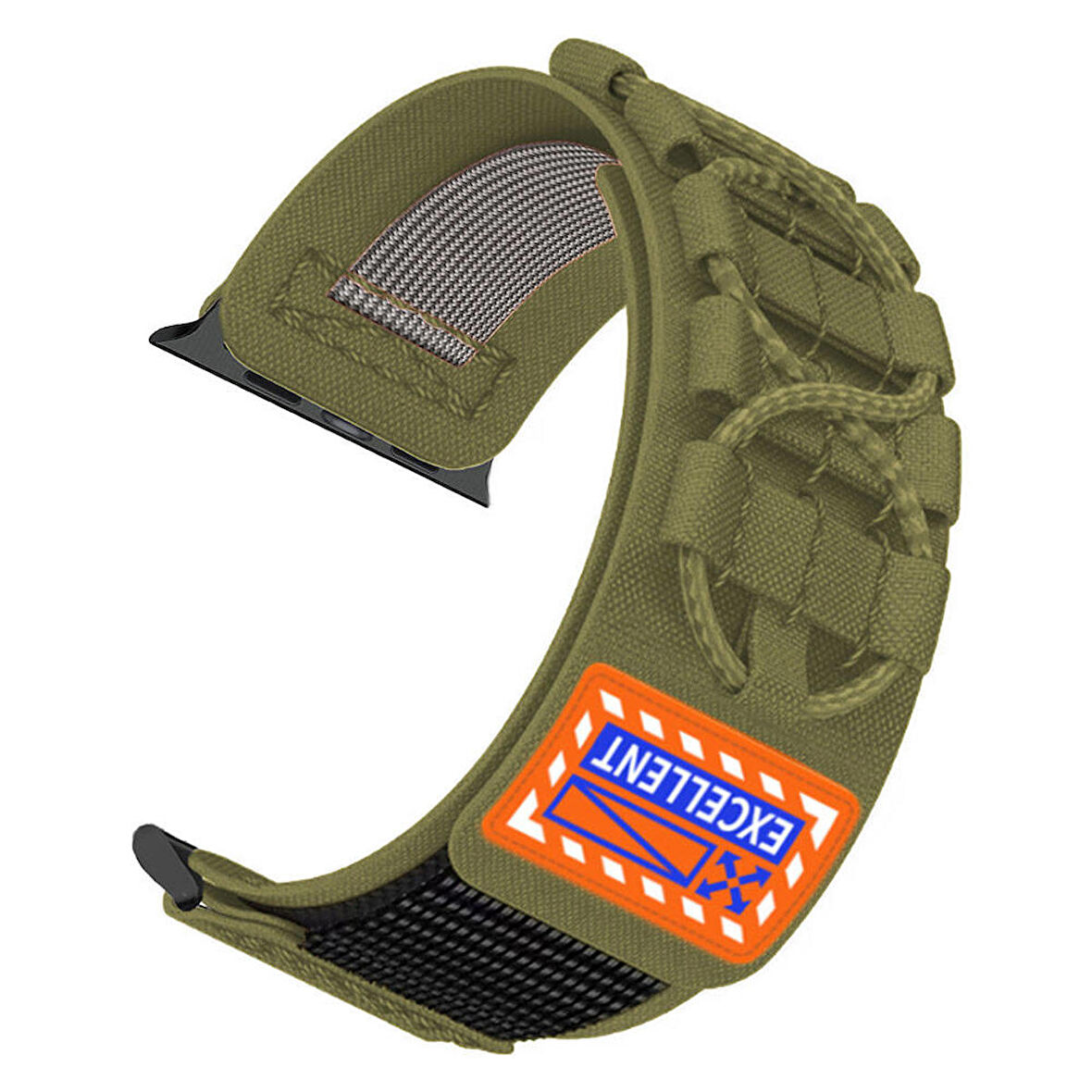 Watch Ultra 49mm KRD-112 Orbital Örgülü Halat Tasarımlı Naylon Kumaş Hasır Kordon