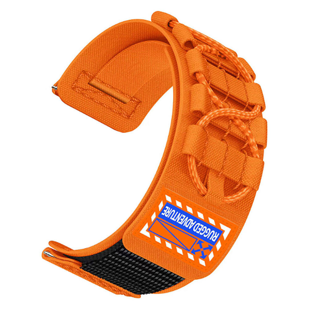 Huawei Watch GT 3 46mm KRD-112 22mm Orbital Örgülü Halat Tasarımlı Naylon Kumaş Hasır Kordon