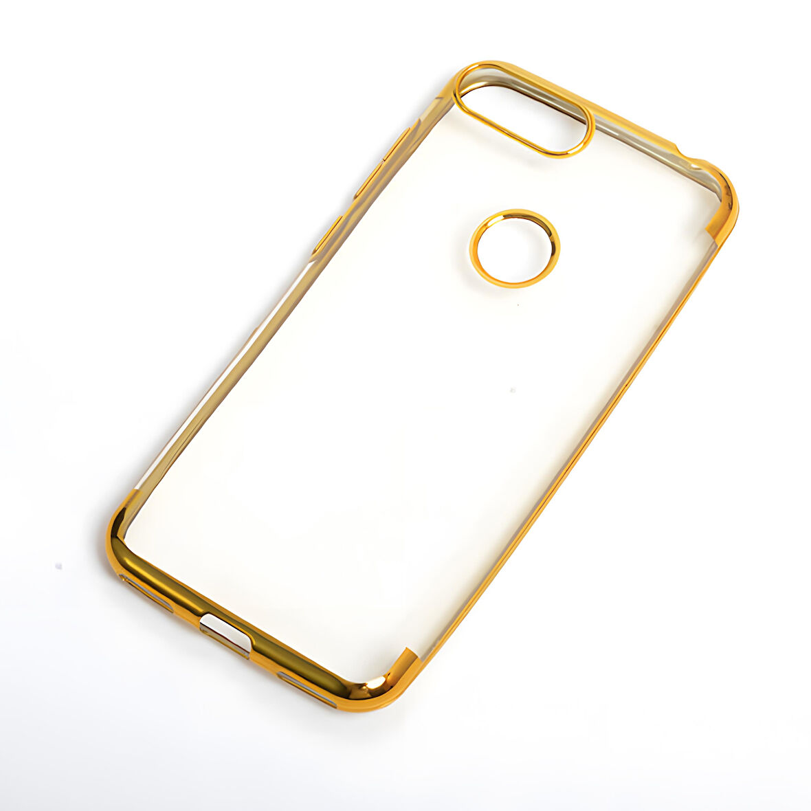 Alcatel 1S Kılıf Dört Köşeli Lazer Silikon Kılıf