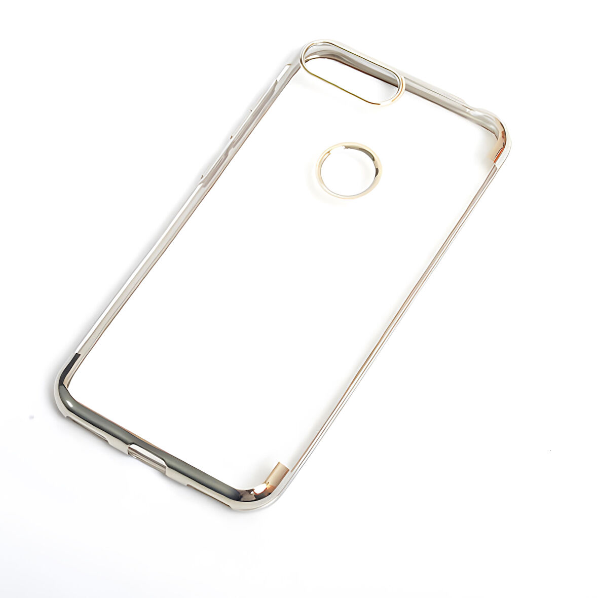 Alcatel 1S Kılıf Dört Köşeli Lazer Silikon Kılıf