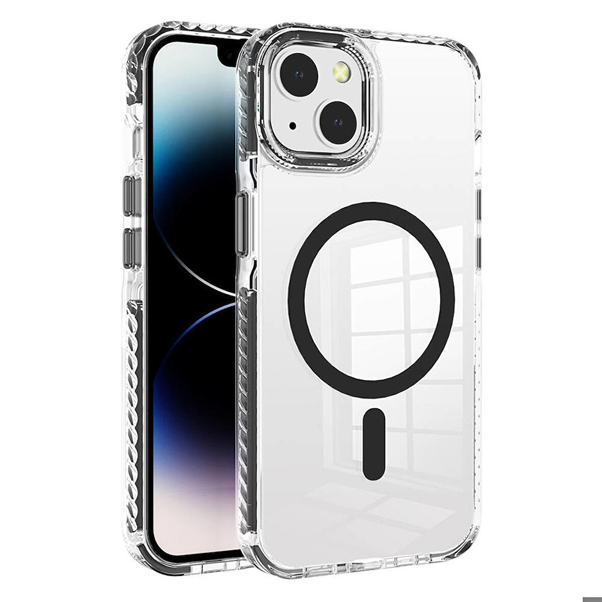 iPhone 11 Kılıf Magsafe Şarj Özellikli Airbagli Takılabilir Askı Aparatlı Nana Kılıf