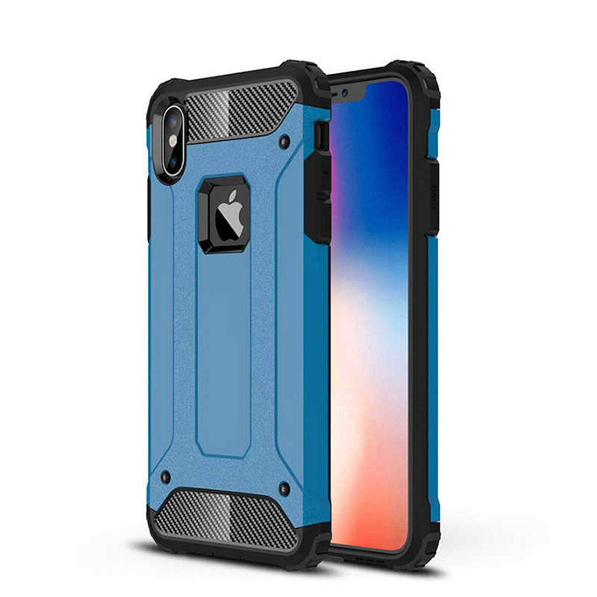 iPhone XS Max 6.5 Kılıf Crash Zırh Silikon Kılıf