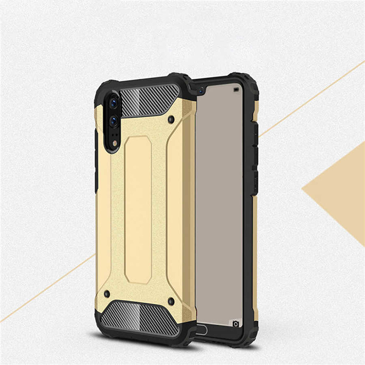 Huawei P20 Kılıf Crash Zırh Silikon Kılıf