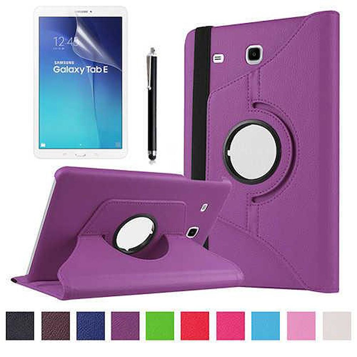 Galaxy Tab E T560 9.6 Zore Dönebilen Standlı Tablet Kılıfı