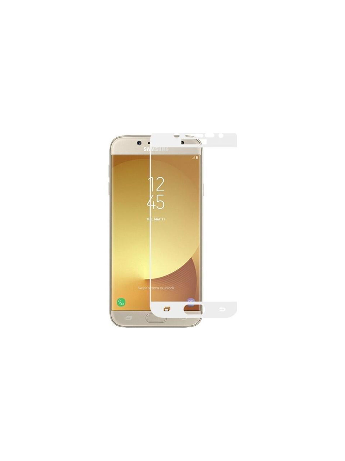 Galaxy J3 Pro Ekran Koruyucu Ekranı Tam Kaplayan Düz Cam Ekran Koruyucu