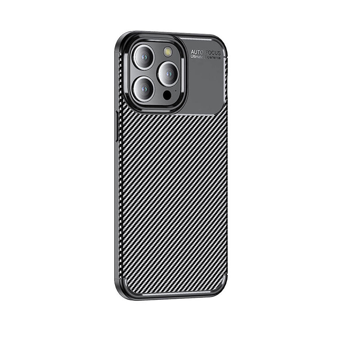 iPhone 15 Pro Kılıf Negro Karbon Tasarım Silikon Kılıf