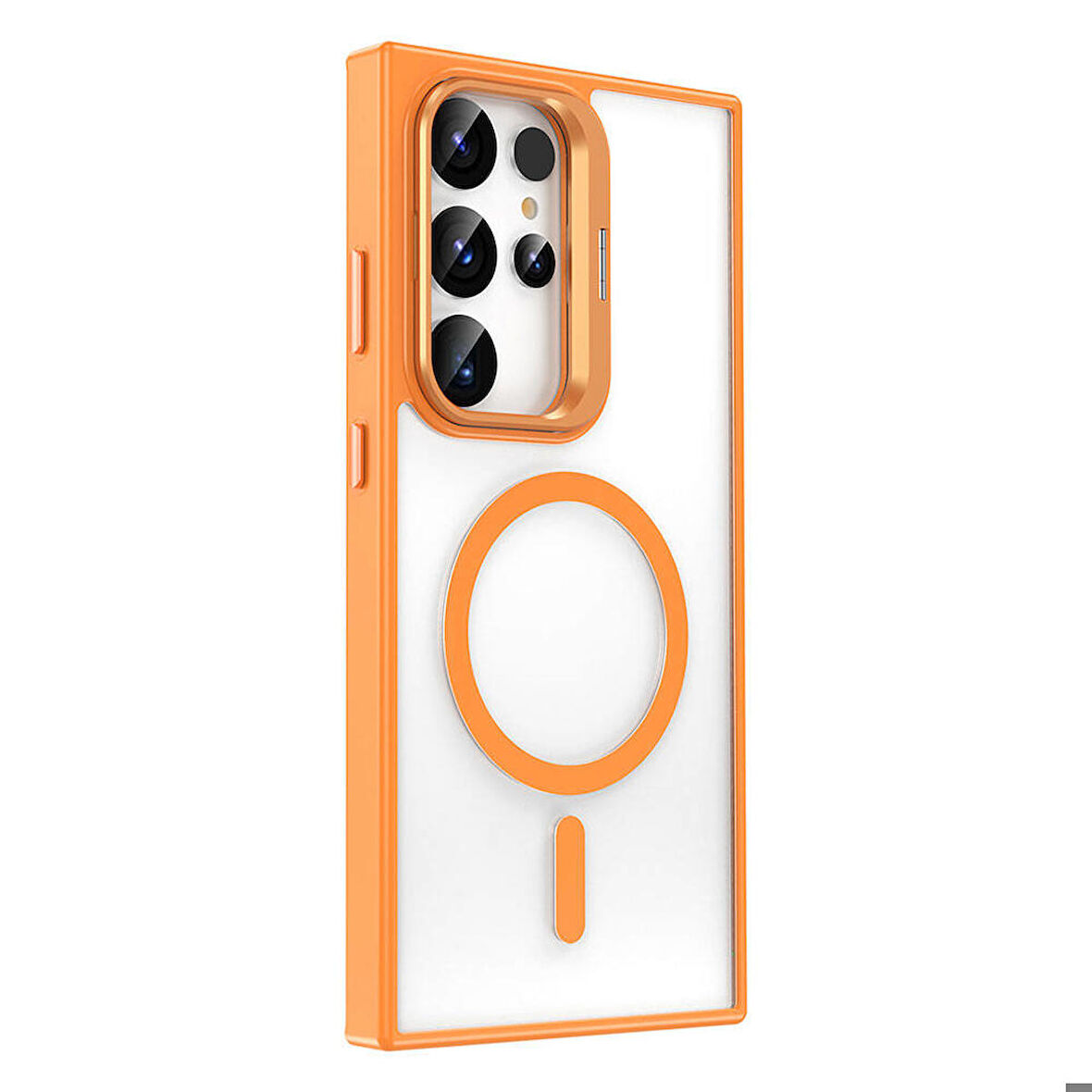 Galaxy S24 Ultra Kılıf Magsafe Şarj Özellikli Standlı Magsafe Klon Kılıf