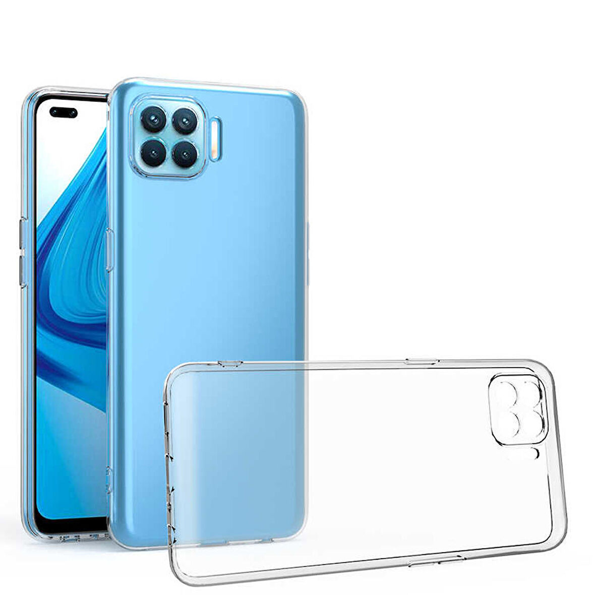 Oppo Reno 4 Lite Kılıf Zore Kamera Korumalı Süper Silikon Kılıf