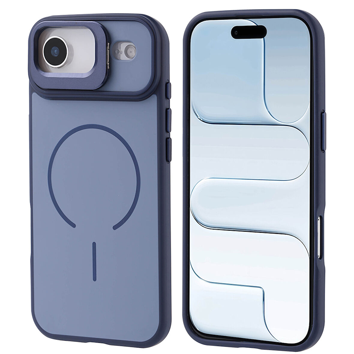 iPhone 17 Air Kılıf M-safe Şarj Özellikli Kamera Standlı Notron Kılıf