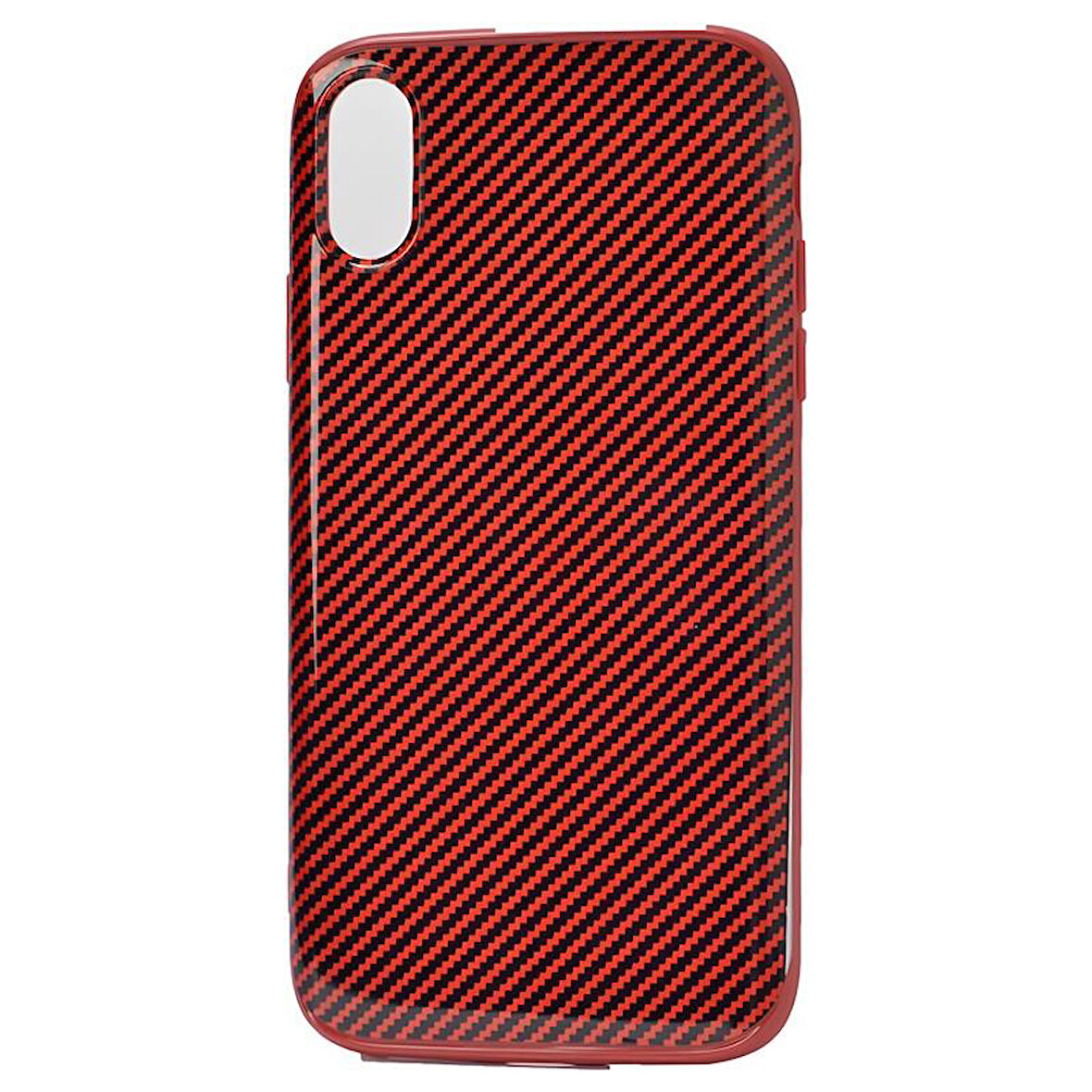 iPhone XS Max Kılıf Karbon Fiber Dizaynlı Vio Kılıf