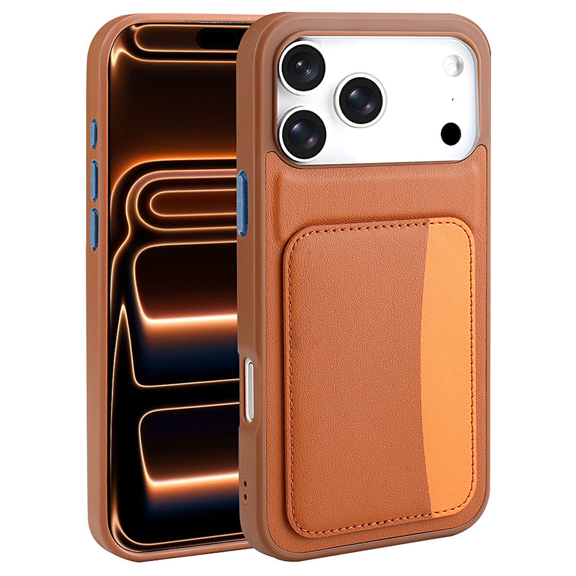 iPhone 17 Pro Kılıf Kartlıklı X-Kart Silikon Kılıf