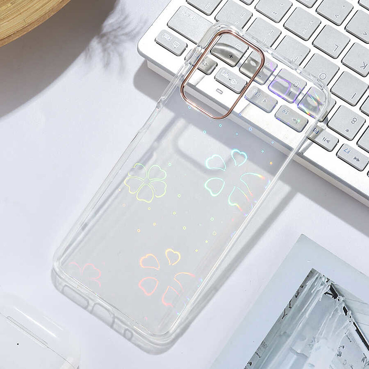 Xiaomi Redmi 10 Kılıf Zore Sidney Desenli Parlayan Fosforlu Kılıf